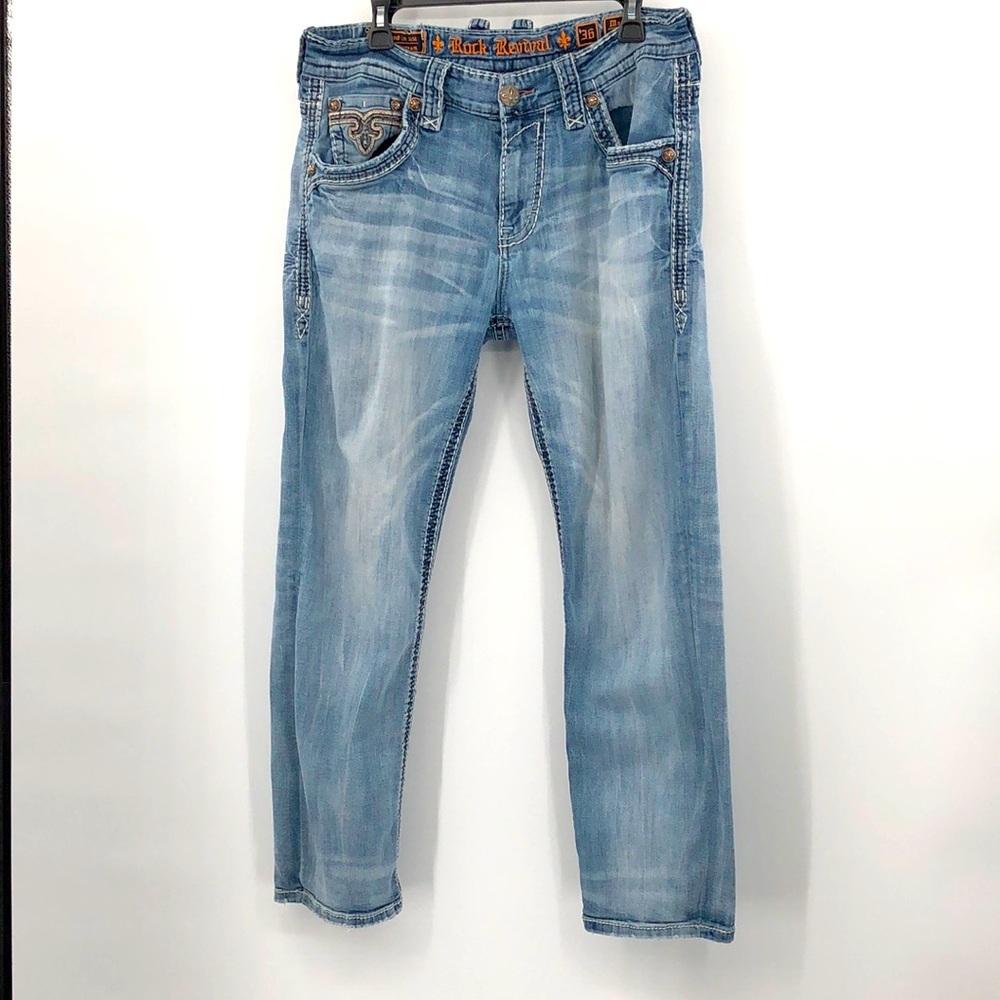 Rock Revival Size 36 Marcin Straight Leg Jeans